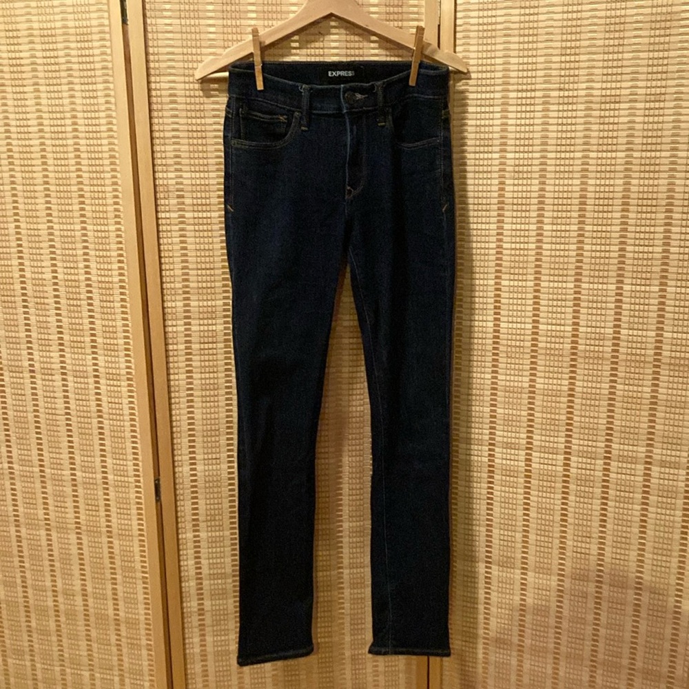 Express Women's Dark Blue Jeans